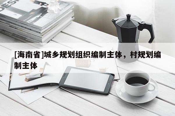 [海南省]城鄉規劃組織編制主體，村規劃編制主體
