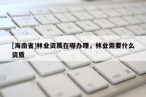 [海南省]林業(yè)資質(zhì)在哪辦理，林業(yè)需要什么資質(zhì)