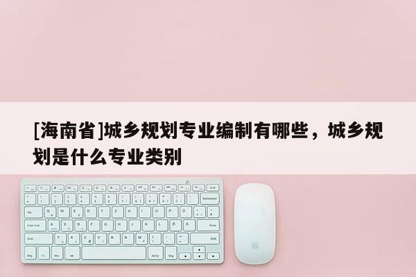 [海南省]城鄉規劃專業編制有哪些，城鄉規劃是什么專業類別