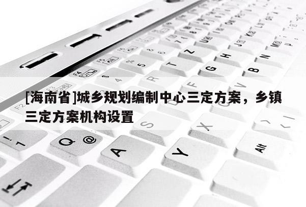[海南省]城鄉(xiāng)規(guī)劃編制中心三定方案，鄉(xiāng)鎮(zhèn)三定方案機構設置