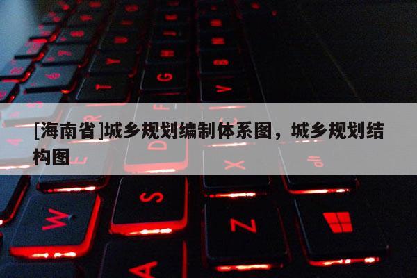 [海南省]城鄉(xiāng)規(guī)劃編制體系圖，城鄉(xiāng)規(guī)劃結(jié)構(gòu)圖