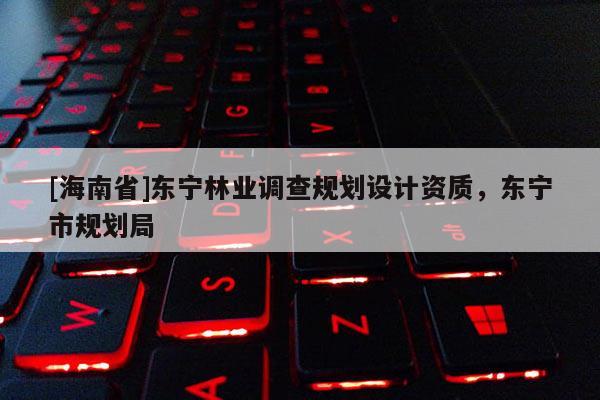 [海南省]東寧林業(yè)調(diào)查規(guī)劃設(shè)計(jì)資質(zhì)，東寧市規(guī)劃局