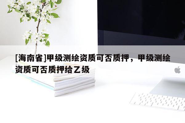 [海南省]甲級測繪資質可否質押，甲級測繪資質可否質押給乙級