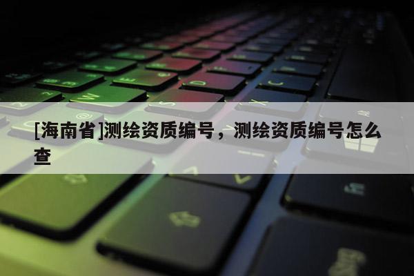 [海南省]測繪資質(zhì)編號，測繪資質(zhì)編號怎么查