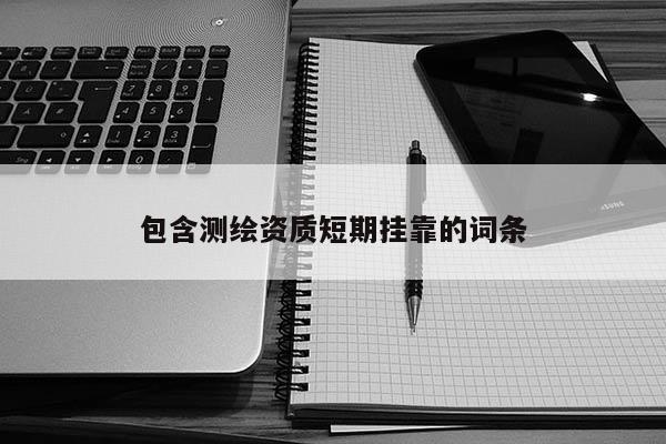 包含測繪資質短期掛靠的詞條
