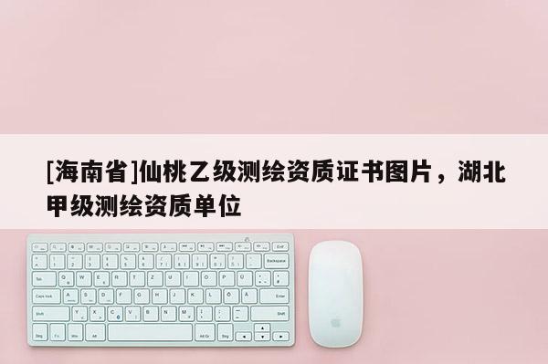 [海南省]仙桃乙級測繪資質證書圖片，湖北甲級測繪資質單位
