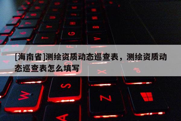 [海南省]測繪資質動態巡查表，測繪資質動態巡查表怎么填寫